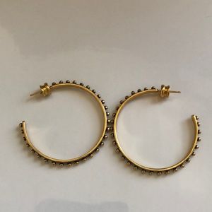 Julie Vos large mixed metal SoHo hoop.